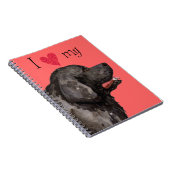 Ik hou van mijn Newfoundland Notitieboek (Rechterzijde)