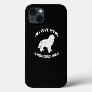 Ik hou van mijn Newfoundland puppy cadeau idee iPhone 13 Hoesje
