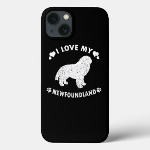 Ik hou van mijn Newfoundland Puppy Dog Gift Idee Case-Mate iPhone Case