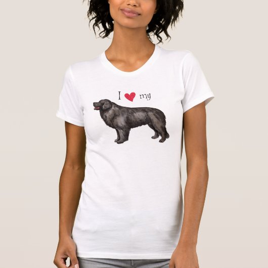 Ik hou van mijn Newfoundland T-shirt (Voorkant)