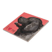 Ik hou van mijn Newfoundland Tegeltje (Zijkant)
