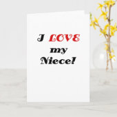 Ik hou van mijn nicht kaart (Gele Bloem)