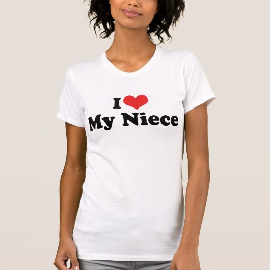 Ik hou van mijn nichtje T-shirt (Voorkant)