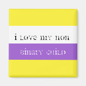 Ik hou van mijn niet binair kind magneet (Voorkant)