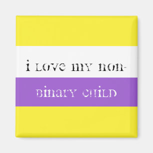 Ik hou van mijn niet binair kind magneet