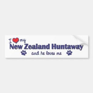 Ik hou van mijn Nieuw-Zeelandse jachthaven (Mannel Bumpersticker