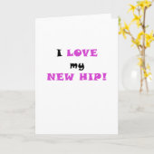 Ik hou van mijn nieuwe heup kaart (Gele Bloem)