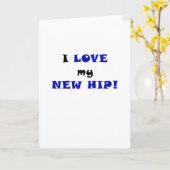Ik hou van mijn nieuwe heup kaart (Gele Bloem)