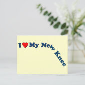 Ik hou van mijn nieuwe knie briefkaart (Staand voorkant)