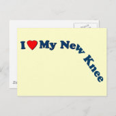 Ik hou van mijn nieuwe knie briefkaart (Voorkant / Achterkant)