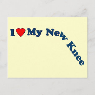 Ik hou van mijn nieuwe knie briefkaart