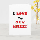 Ik hou van mijn nieuwe knie kaart (Gele Bloem)