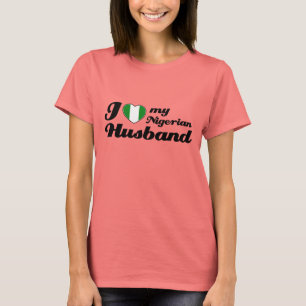 Ik hou van mijn Nigeriaanse T-shirt-design voor Hu T-shirt