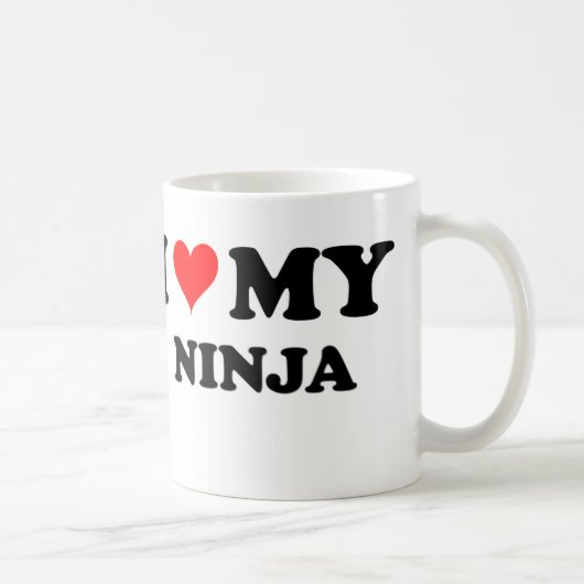Ik hou van mijn Ninja Koffiemok (Rechts)