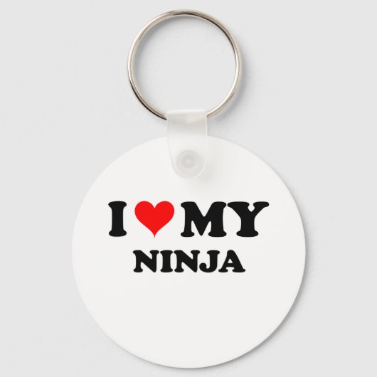 Ik hou van mijn Ninja Sleutelhanger (Voorkant)