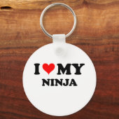 Ik hou van mijn Ninja Sleutelhanger (Voorkant)