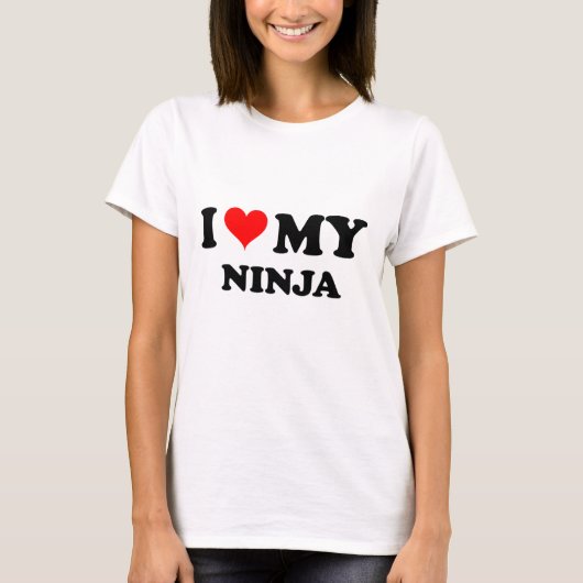 Ik hou van mijn Ninja T-shirt (Voorkant)