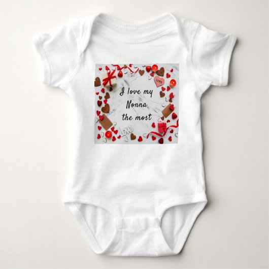Ik hou van mijn Nonna... de meest uit één stuk bod Romper (Voorkant)