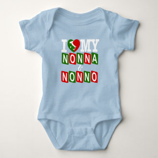 Ik hou van mijn Nonna & Nonno Baby T-shirt
