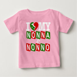 Ik hou van mijn Nonna & Nonno Baby T-shirt