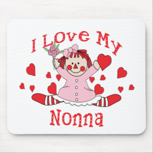 Ik hou van mijn nonna Rag Doll & Hearts Muismat