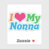 Ik hou van mijn nonna sticker (Vel)