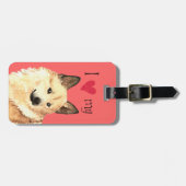 Ik hou van mijn Noors Buhund Bagagelabel (Voorkant horizontaal)