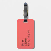 Ik hou van mijn Noors Buhund Bagagelabel (Achterkant verticaal)