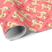 Ik hou van mijn Noors Buhund Cadeaupapier (Rol Hoek)