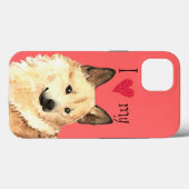 Ik hou van mijn Noors Buhund Case-Mate iPhone Case (Achterkant (horizontaal))
