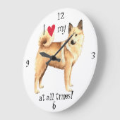 Ik hou van mijn Noors Buhund Grote Klok (Hoek)