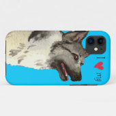 Ik hou van mijn Noorse hond Case-Mate iPhone Case (Achterkant (horizontaal))