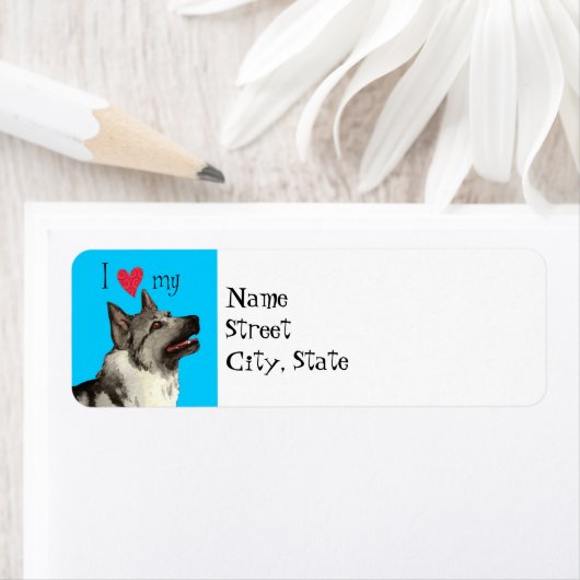 Ik hou van mijn Noorse hond Etiket (Insitu)