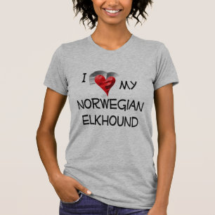 Ik hou van mijn Noorse hond T-shirt