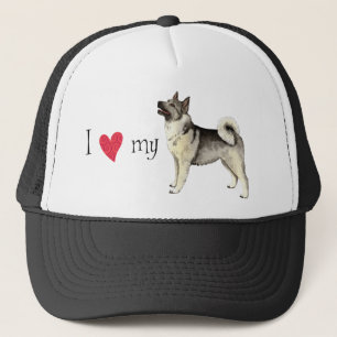 Ik hou van mijn Noorse hond Trucker Pet