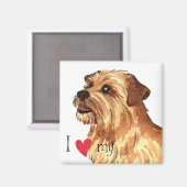 Ik hou van mijn Norfolk Terrier Magneet (Voorkant / Achterkant)