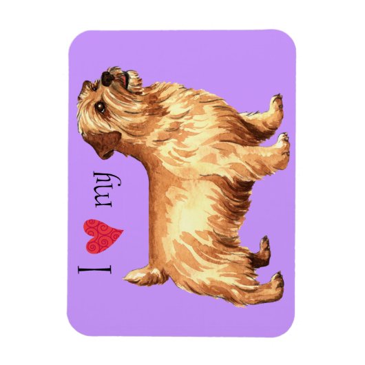 Ik hou van mijn Norfolk Terrier Magneet (Verticaal)
