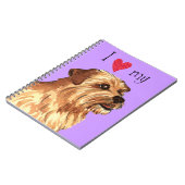 Ik hou van mijn Norfolk Terrier Notitieboek (Linkerzijde)