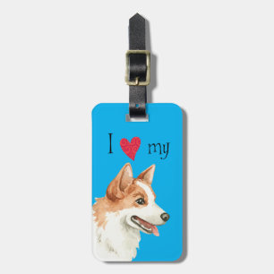 Ik hou van mijn Norrbottenspets Bagagelabel