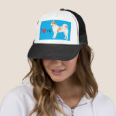 Ik hou van mijn Norrbottenspets Trucker Pet (In situ)