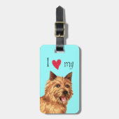 Ik hou van mijn Norwich Terrier Bagagelabel (Voorkant verticaal)