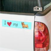 Ik hou van mijn Norwich Terrier Bumpersticker (Op Truck)
