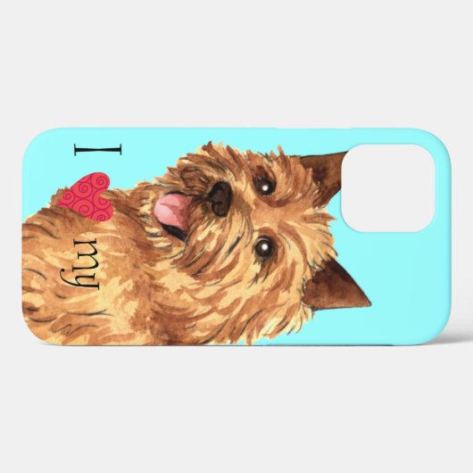 Ik hou van mijn Norwich Terrier Case-Mate iPhone Case (Achterkant (horizontaal))