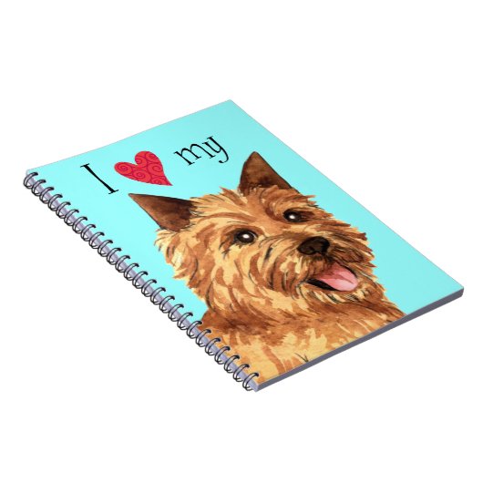 Ik hou van mijn Norwich Terrier Notitieboek (Rechterzijde)