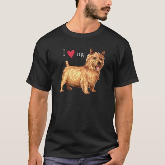 Ik hou van mijn Norwich Terrier T-shirt (Voorkant)