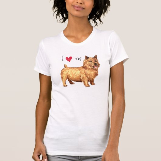 Ik hou van mijn Norwich Terrier T-shirt (Voorkant)
