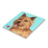 Ik hou van mijn Norwich Terrier Tegeltje (Zijkant)