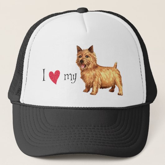 Ik hou van mijn Norwich Terrier Trucker Pet (Voorkant)
