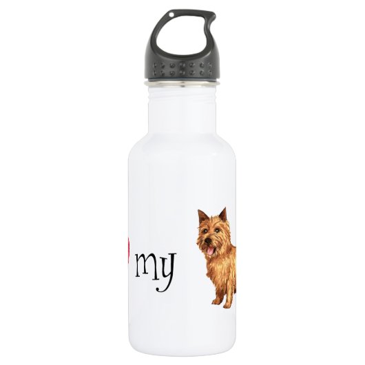 Ik hou van mijn Norwich Terrier Waterfles (Voorkant)
