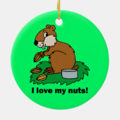 Ik hou van mijn noten keramisch ornament (Achterkant)